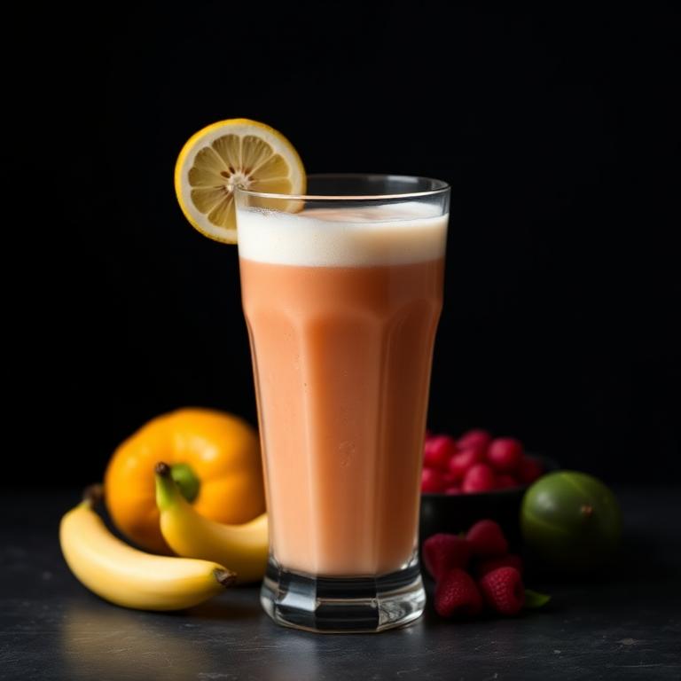 Jugo natural en leche