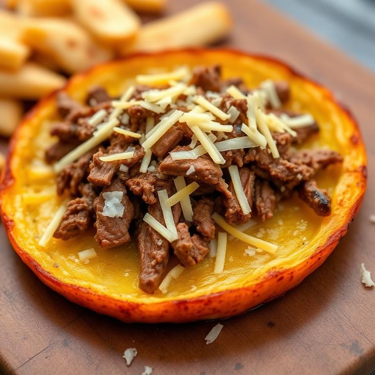 Patacones con carne (4)